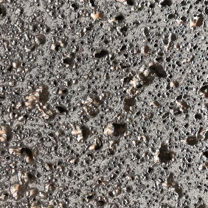 Enamelled lava stone sample 100