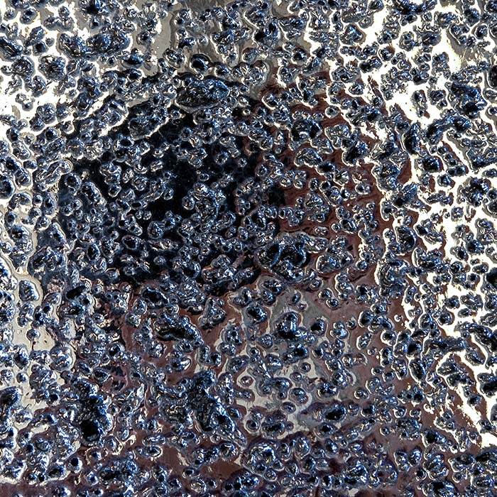 Enamelled lava stone sample 113