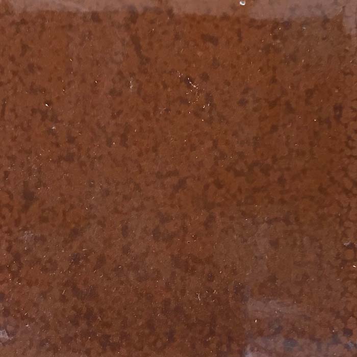Enamelled lava stone sample 61