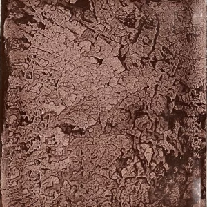 Sample of enamelled lava stone